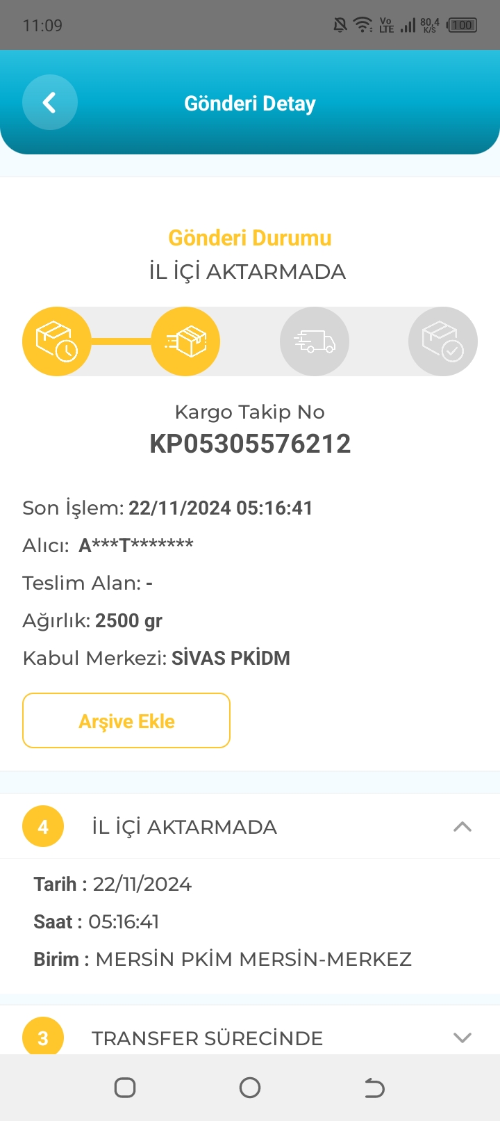 PTT Kargomu adresime teslim etmiyor